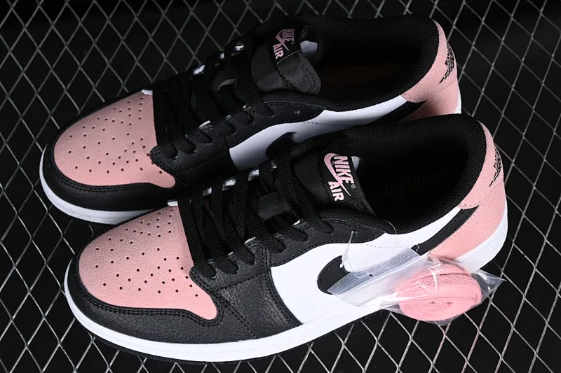 All categories Air Jordan Jordan series basketball shoes Air Jordan 1 Low G version pure original Air Jordan 1 Low OG "Bleached Coral" AJ1 Joe 1 black powder cultural basketball shoes CZ0790-061
